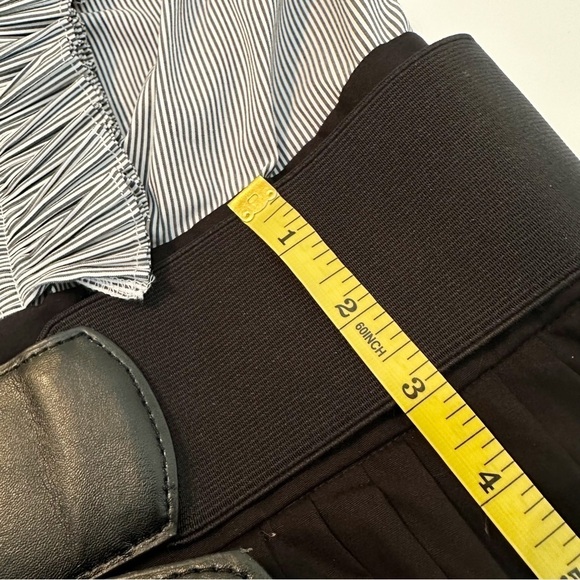 Jessica Howard Ruffle Neck Sleeveless Black White Dress NWT - 12 - Picture 10 of 13